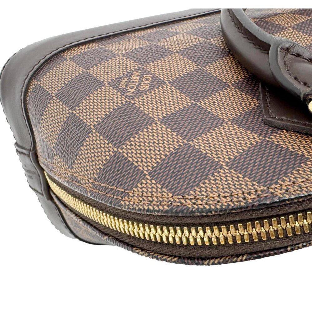 Louis Vuitton Alma BB Damier Ebene Satchel Shoulder Bag Brown - Picture 6 of 10
